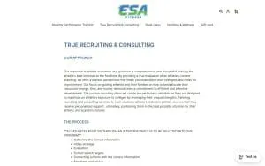 ESA Fitness website