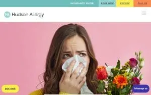 Hudson Allergy Tribeca website