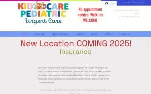 Kid Care Pediatric Urgent Care of Myrtle Beach website