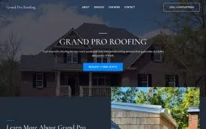 Grand Pro Roofing website