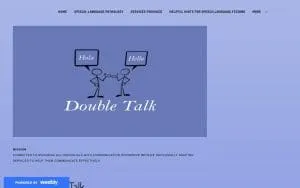 Double Talk -Bilingual Speech Therapy Services website