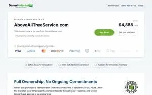 Above All Tree Service of Selden website