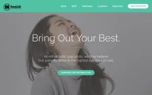 Henick Orthodontics of Suffern website