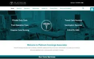 Platinum Concierge Associates website