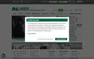 R+L Carriers of Troy website