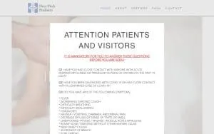 Deer Park Podiatry website