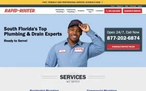 Rapid Rooter of Charlotte website
