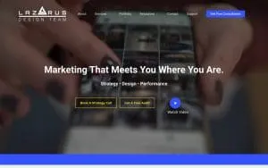 Lazarus Design Team of Charlotte website