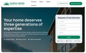 EcoView Hickory website