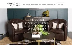 Our Legacy Studios - Photo Studio Rental for Photographers and Creatives in Charlotte website