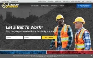 Labor Finders of Huntersville website