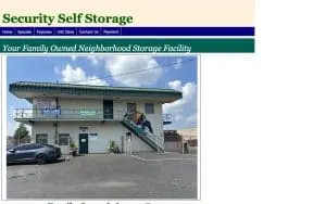 Security Self Storage - Knightdale website