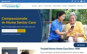 Visiting Angels Senior Home Care of Matthews website