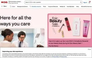 CVS of Roanoke Rapids website