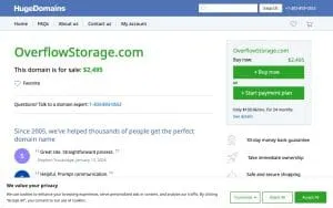 Overflow Storage LLC website