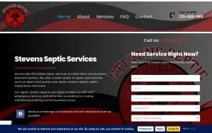 A Stevens Septic Service & Portable Toilets of Waxhaw website
