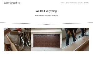 Quality Garage Door of West Fargo website