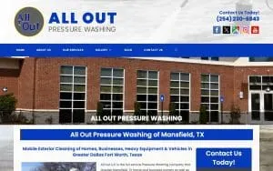 All Out Pressure & Soft Washing of West Fargo website