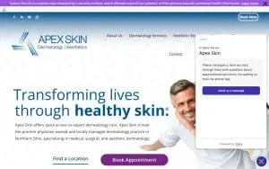 Apex Skin Ashtabula website