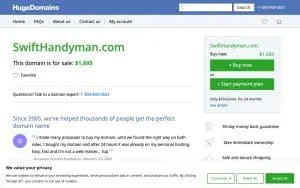 Swift Handyman Service, LLC website