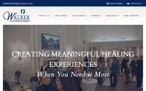 Walker Funerals, Cremations & Receptions website