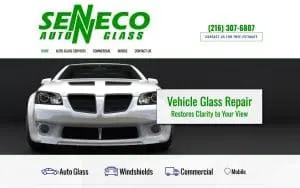 Senneco Auto Glass of Cuyahoga Falls website