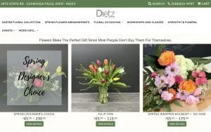 Dietz Floral Studio website
