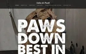Salon de` Pooch website