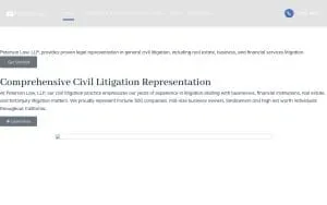 Peterson Law LLP website