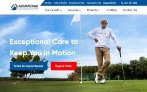 Advantage Orthopedics - Thomas Kovack, D.O. website