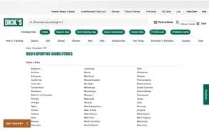 DICK'S Sporting Goods of Dublin website