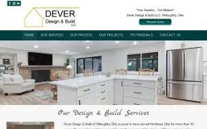 Dever Design & Build LLC website