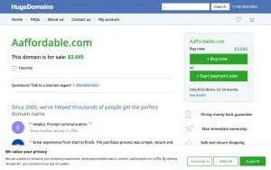 A-Affordable Self Storage website