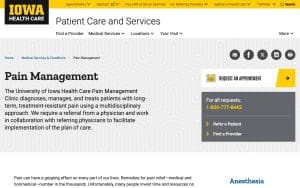 University of Iowa Hospital: Center for Pain Medicine and Regional Anesthesia