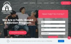 Sober Living America website