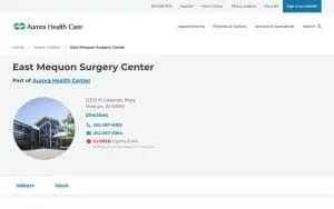 East Mequon Surgery Center website