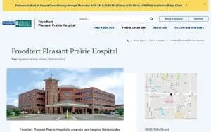 St Catherine hospital of Pleasant Prairie website