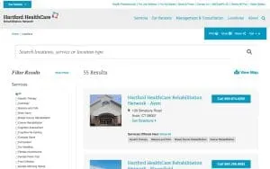 Hartford HealthCare Rehabilitation Network at Duncaster website