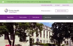 Trinity Health Of New England Medical Group - Cardiovascular Surgery website
