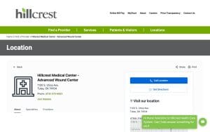 Hillcrest Medical Center – Advanced Wound Center