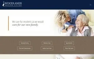 Cape Memory Care, A Woodlands Senior Living Community website