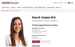 UAMS Health – Kasa B. Cooper, M.D. – Orthopaedic and Spine Hospital