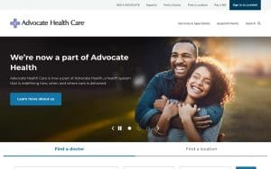 Advocate Health Care website