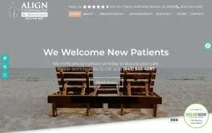 Align Chiropractic and Massage website