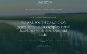 Sweetgrass Psychiatry of Mt Pleasant website