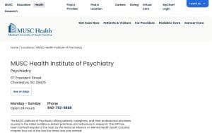 MUSC Health Institute of Psychiatry