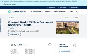 Corewell William Beaumont University Hospital