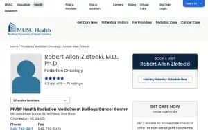 Robert Allen Zlotecki, MD, PhD website