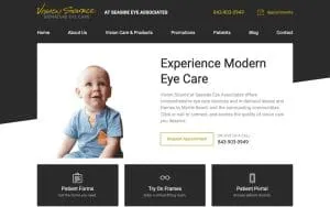 Seaside Eye Associates website