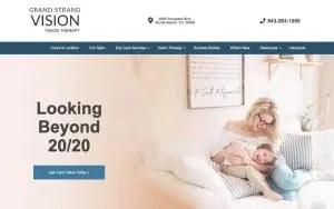 Grand Strand Vision Services website